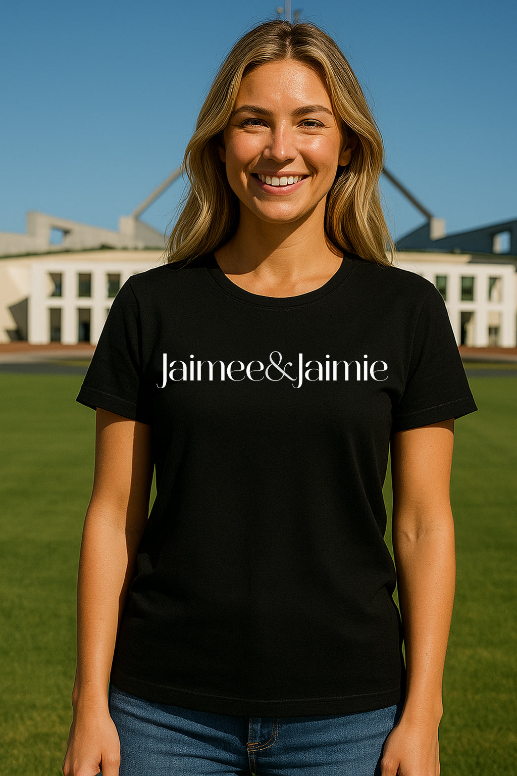 Jaimee and Jaimie Black Ladies Tshirt