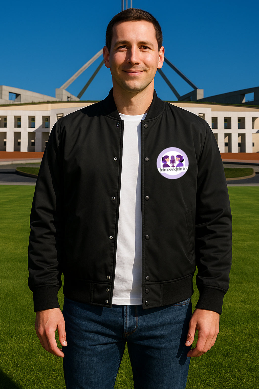 Jaimee and Jaimie Mens Bomber Jacket