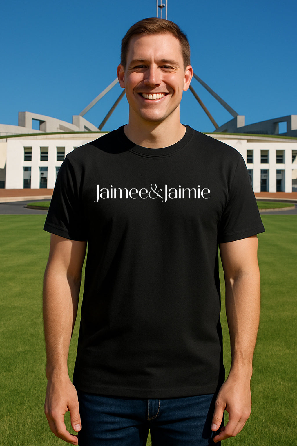 Jaimee and Jaimie Black Mens Tshirt